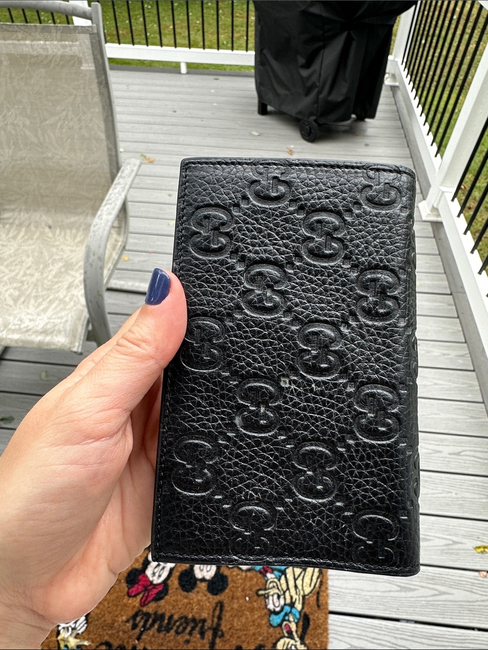 Gucci Black Embossed GG Leather Wallet - Picture 8 of 15